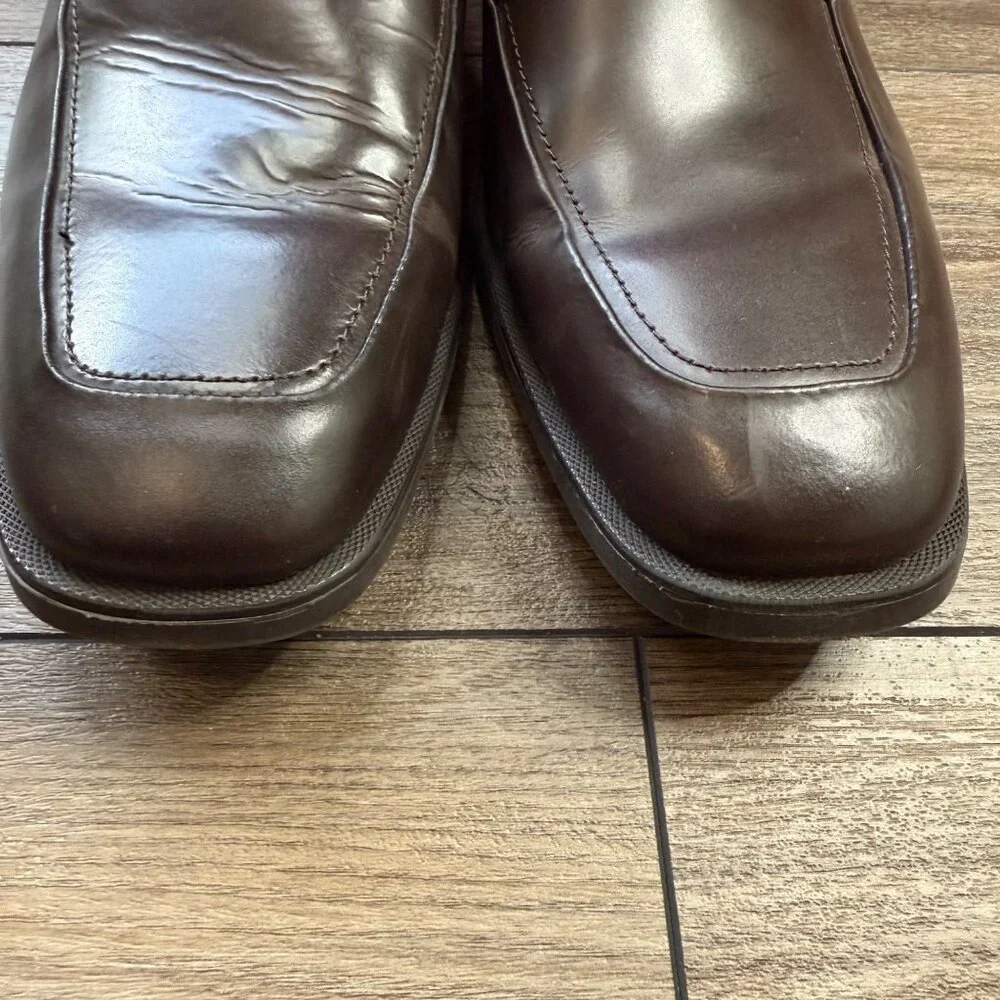 Calvin Klein Leather‎ Oxford Dress Shoes Men's Size 11M Elroy Derby Formal Brown